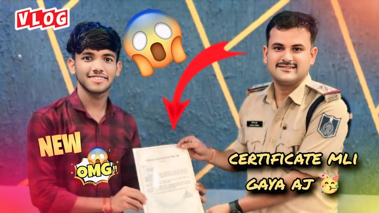 🎉 Police Se Mila Certificate 😱 | Award Ceremony Vlog | New Achievement