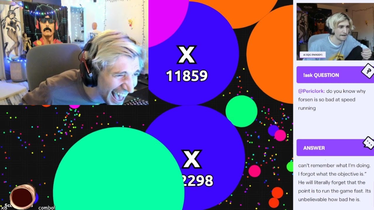 xQc умирает от смеха после того, как его ИИ кричит без причины