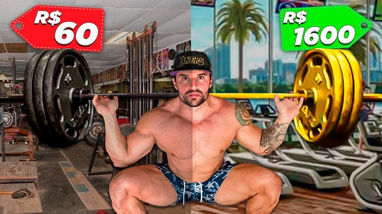 Sobrevivi a Academia MAIS BARATA vs MAIS CARA!! (Experimento social)