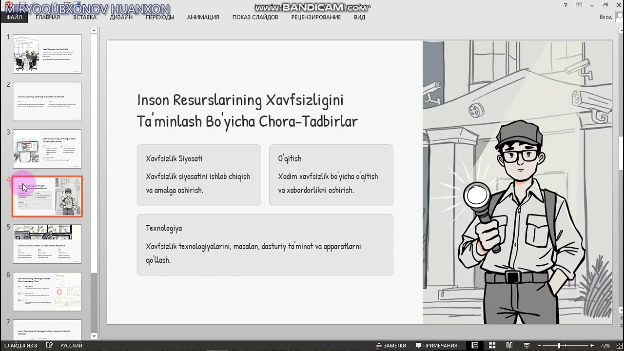 MIRYOQUBXONOV HUSANXON Inson Resurslari Xavfsizligi