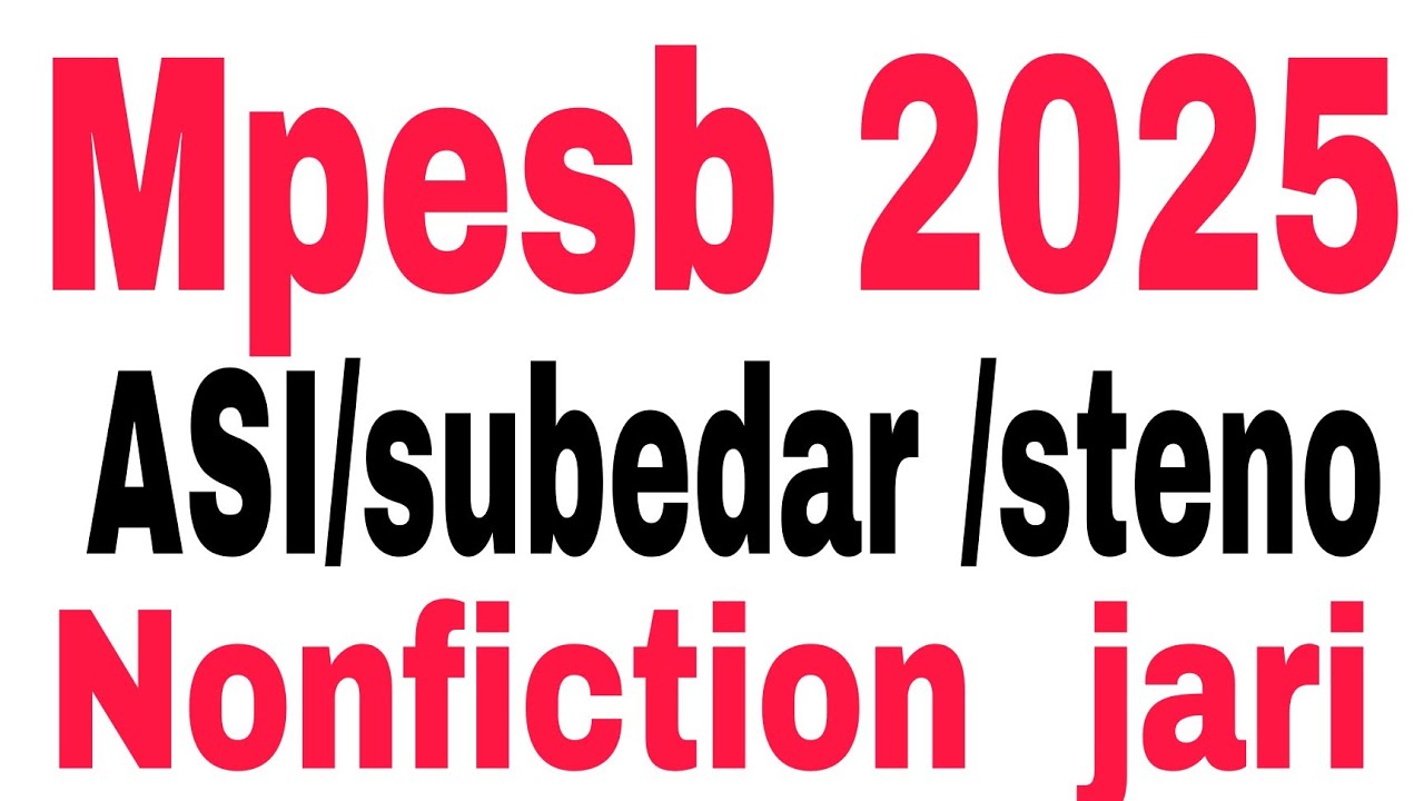 Mp SI/ASI/Steno new vacancy notification jari hua |Aa gyi mp  si/asi vacancy 