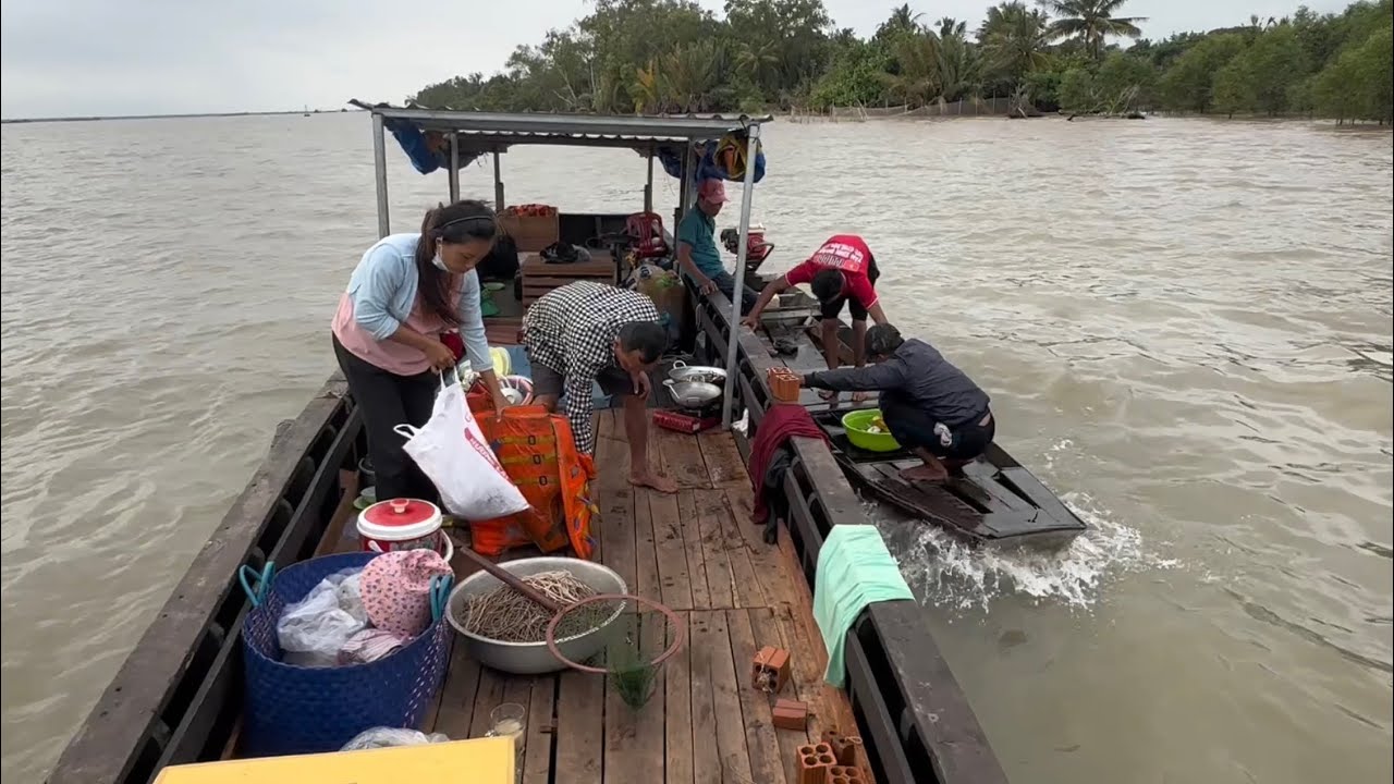 Kết thúc chuyến đi . Định An . Làng Cá . Thành quả cũng ngon làng 