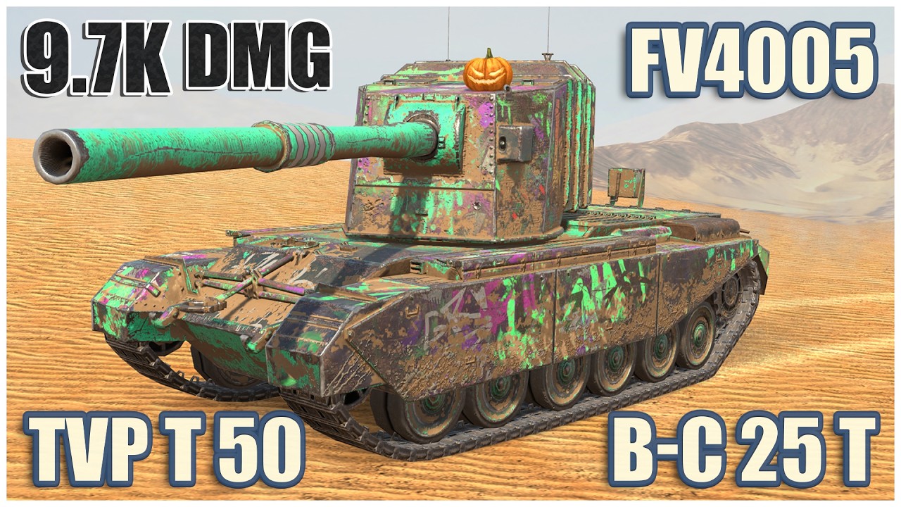 FV4005, TVP T 50/51 & B-C 25 t &bull; WoT Blitz Gameplay