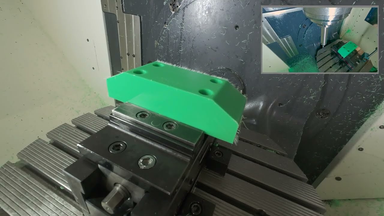 CNC Milling Murtfeldt S green - PE-UHMW (Polyethylen machining)