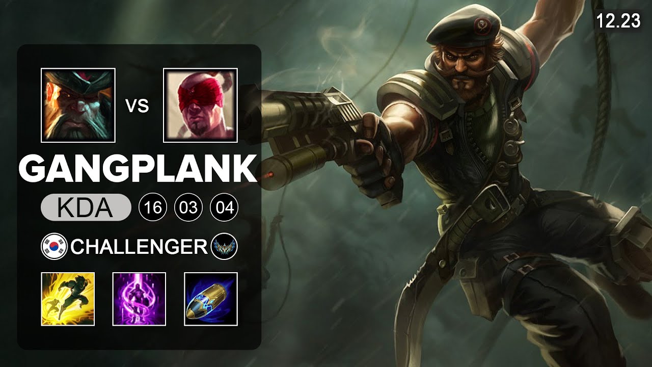 GangPlank vs Lee Sin Top - KR Grandmaster - Patch 12.23 Season 12