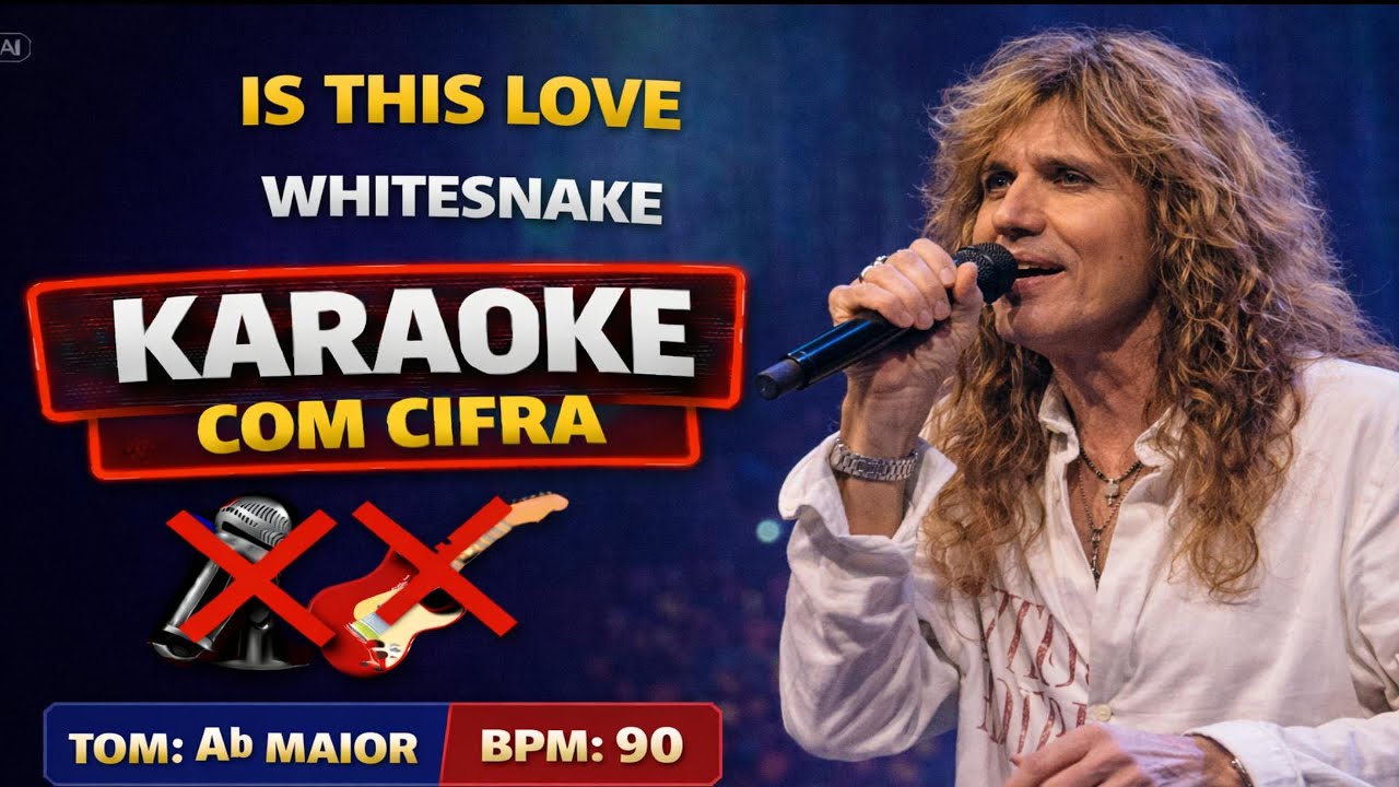 Karaoke with Chords - Is This Love (Whitesnake) - Backing track no vocals and no guitar