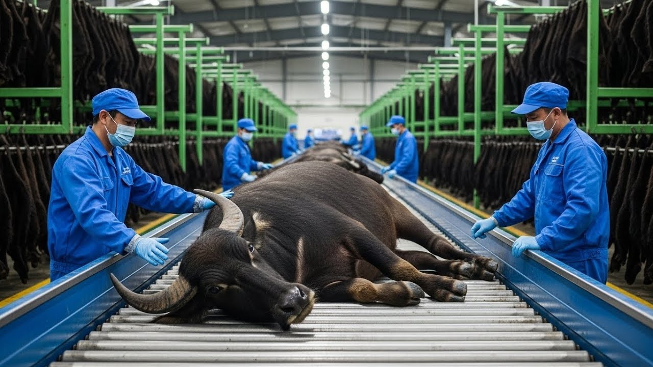 From Giant Buffalo Skins to Luxury Masterpieces: Inside a Rare Leather Factory 😱