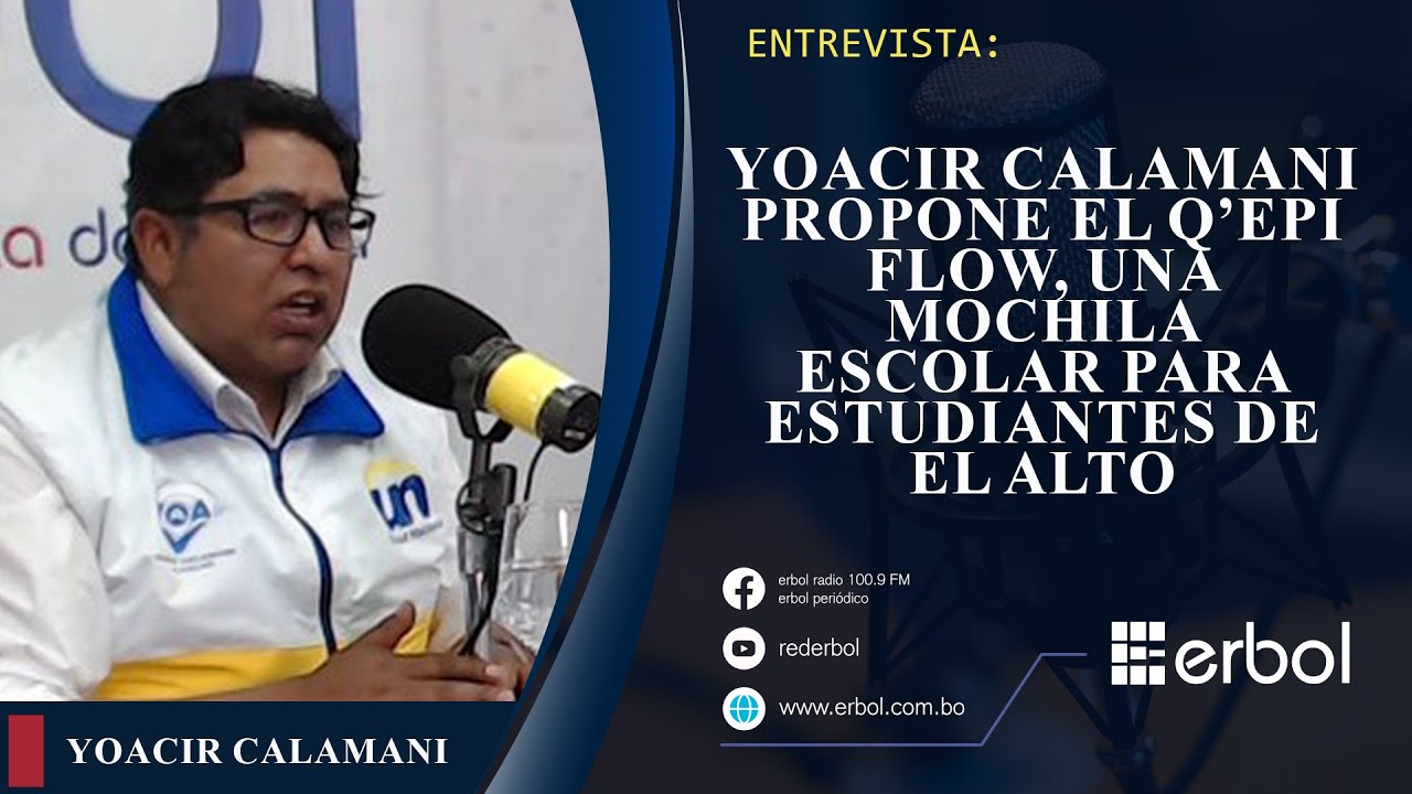 Yoacir Calamani propone el Q’epi Flow, una mochila escolar para estudiantes de El Alto