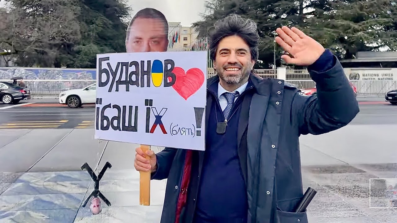 Gəhrəman Ukrayna xalqı Jenevada etiraz edir