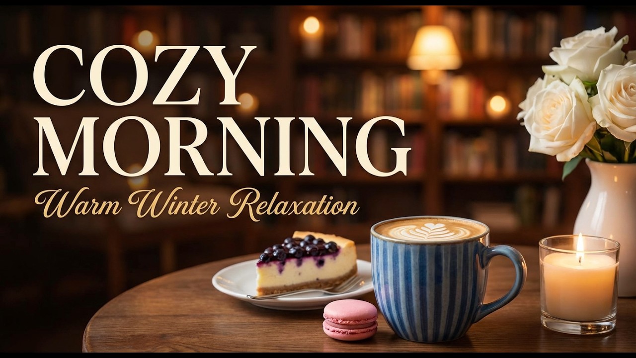 Cozy Morning Guitar Music | Warm Acoustic Instrumental for Snowy Winter Relaxation