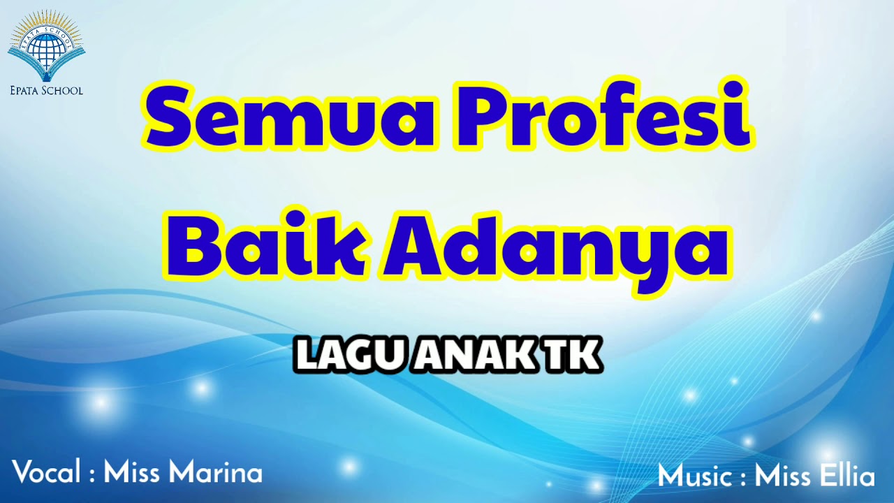 Semua Profesi Baik Adanya | Cover Lagu Anak TK | Lirik | Cipt. Kak Zepe