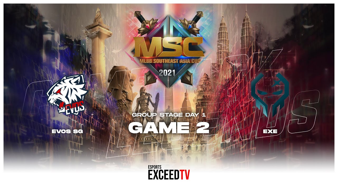 EVOS SG vs EXE Game 2 MSC 2021 | English | ExceedTV
