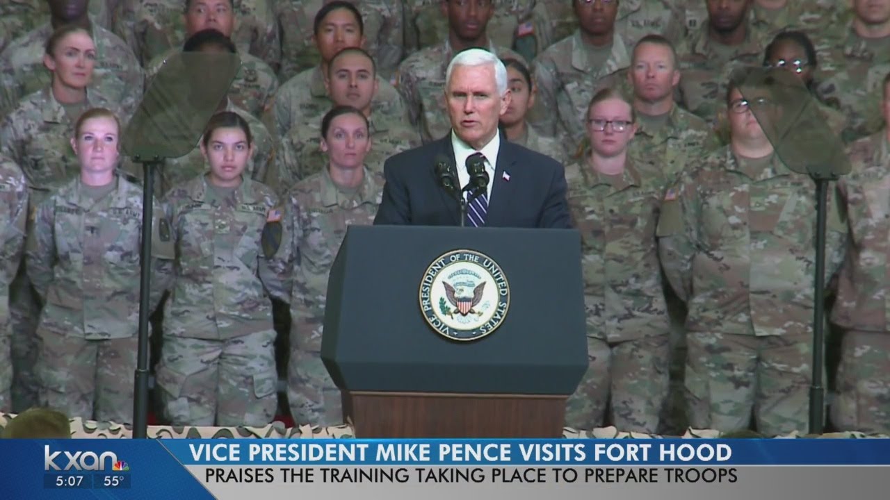 "You are the best of us": VP Mike Pence praises soldiers at Fort Hood