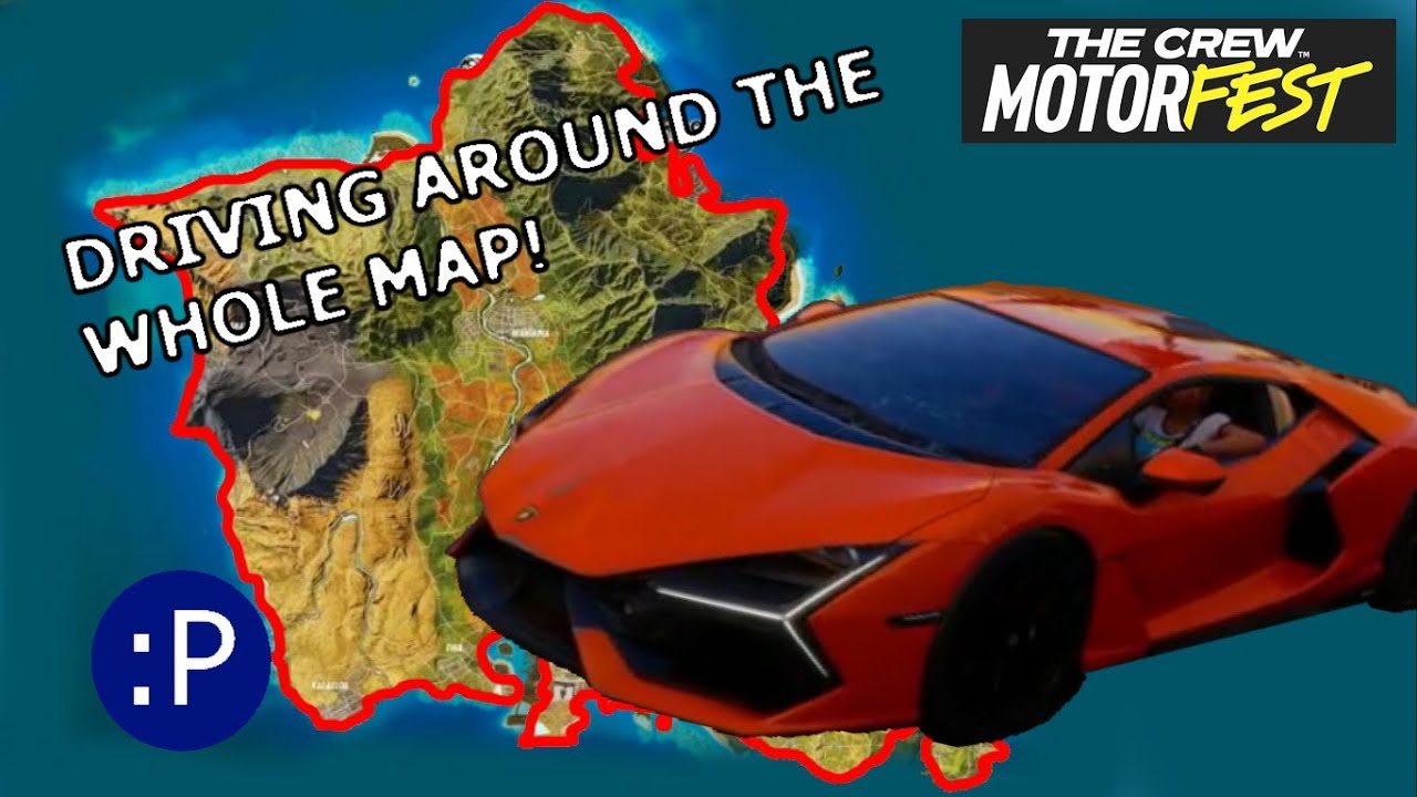 The Crew Motorfest TIMELAPSE, Driving the Map Edge, Scenic Route Ep 37