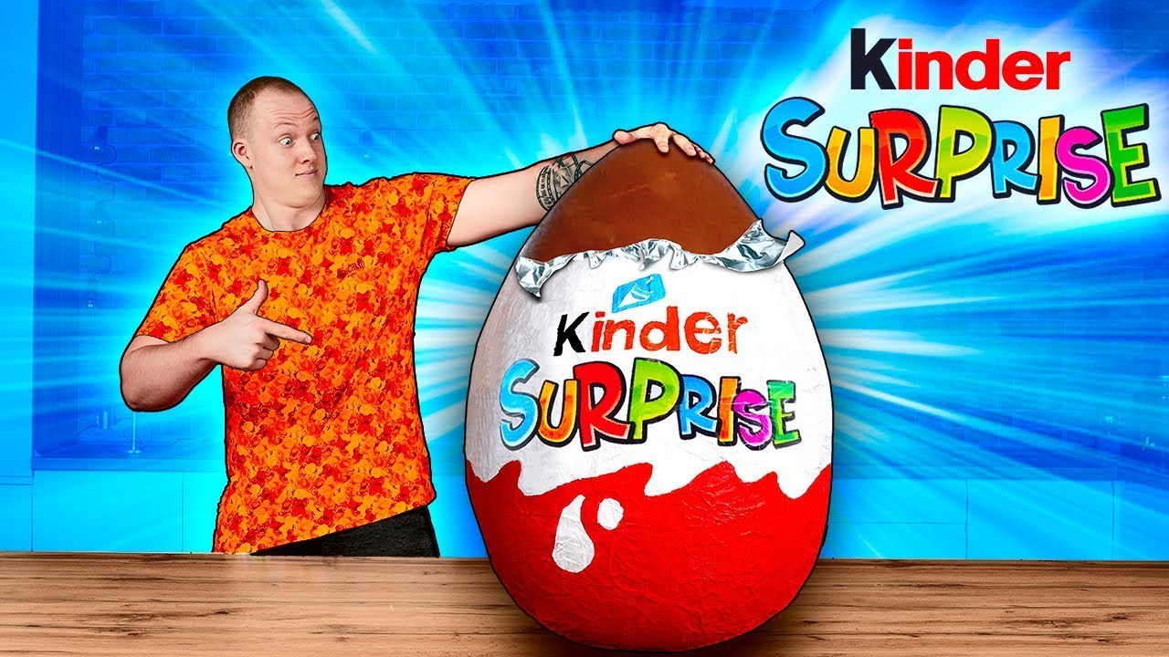 Kinder Surprise Gigante | Cómo hacer el Kinder Surprise de bricolaje más grande del mundo por VANZAI