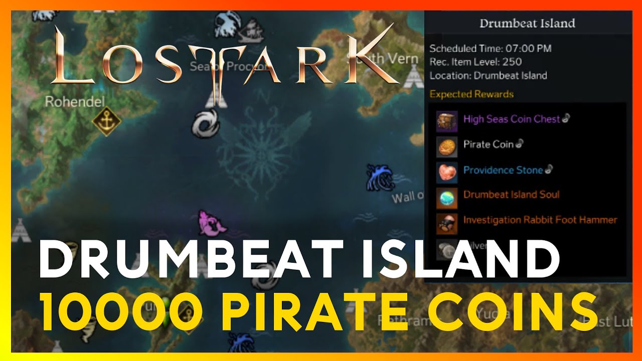 Lost Ark Drumbeat Island Adventure Island 10000 Pirate Coins!