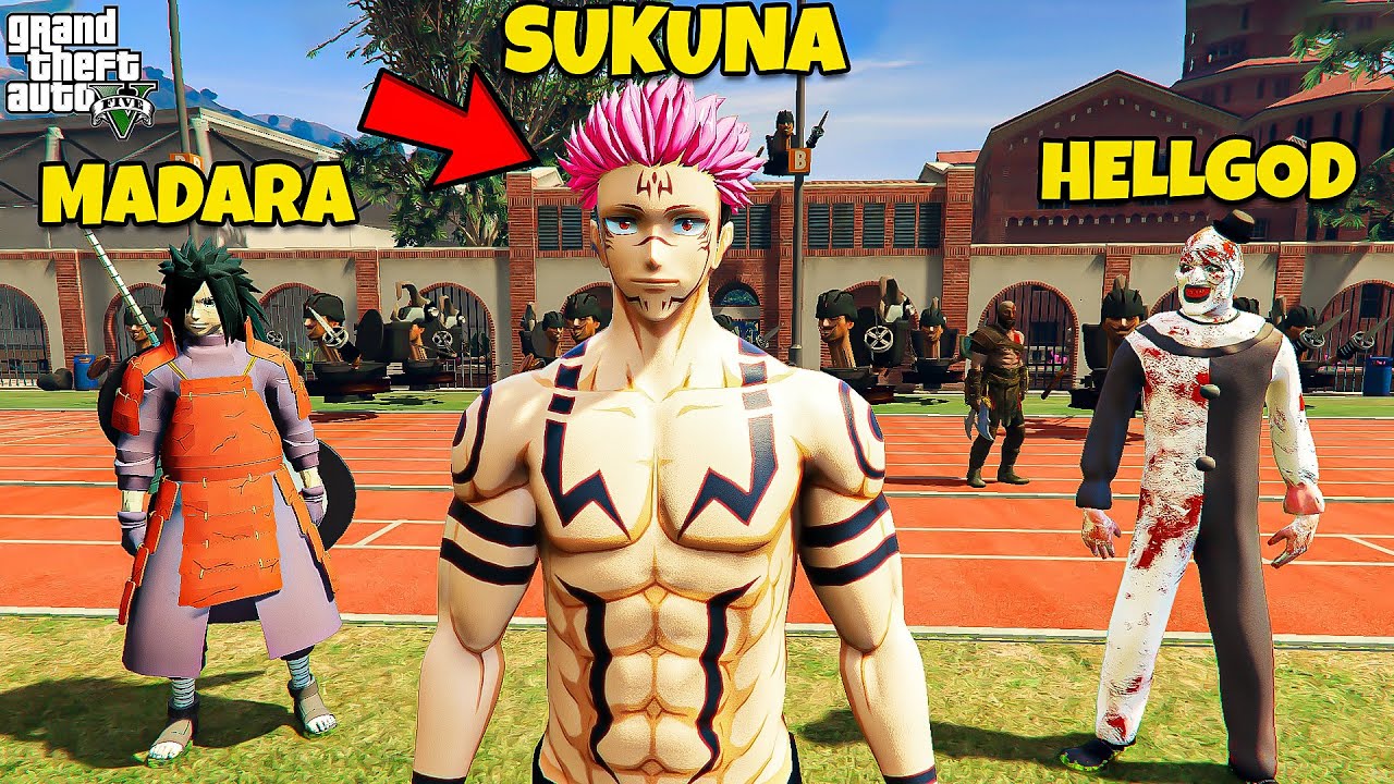MADARA UCHIHA TRY TO KILL SUKUNA IN GTA 5 | Monster Attack Part 14