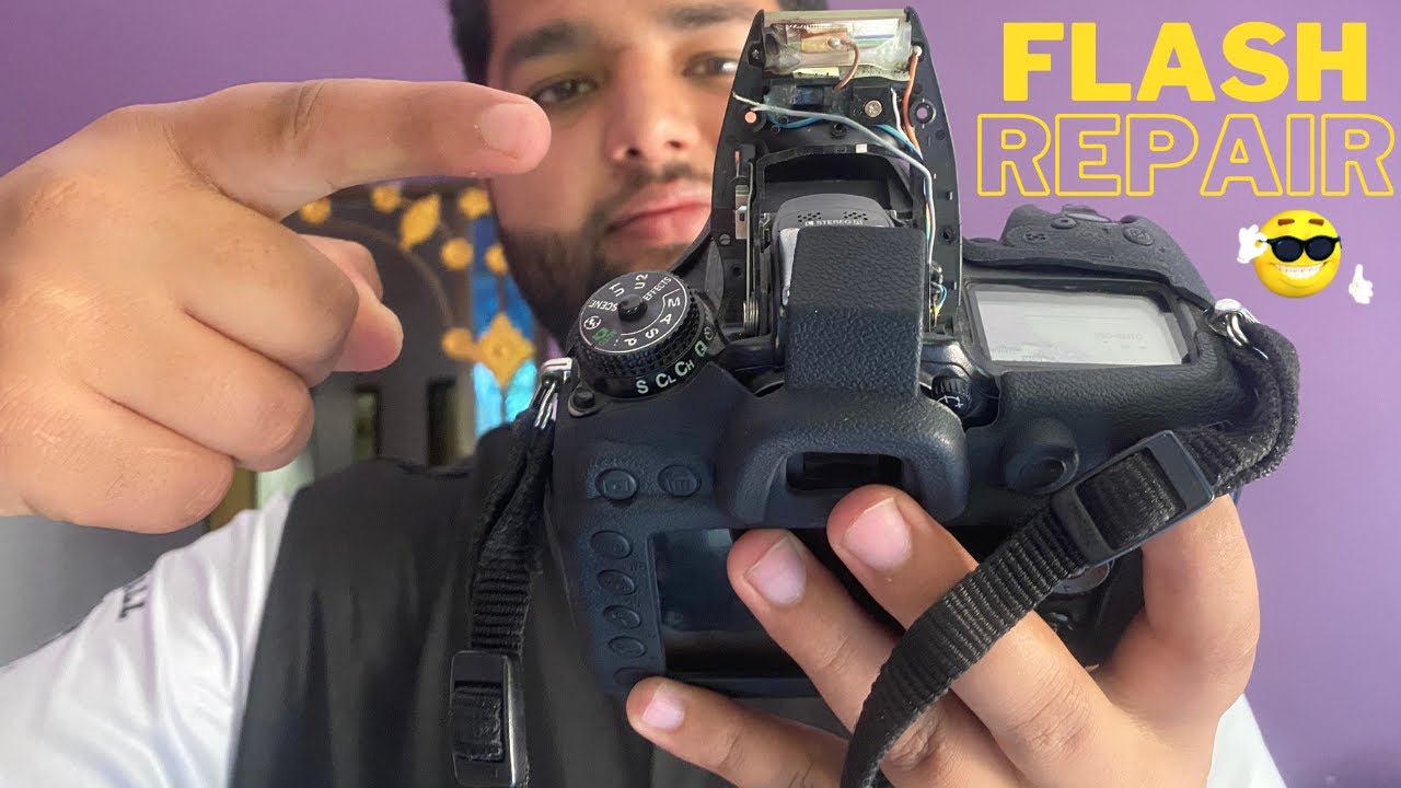 How to fix Flash on Nikon or Canon DSLR / How to replace flash tube on DSLR camera| Fixing Flash.
