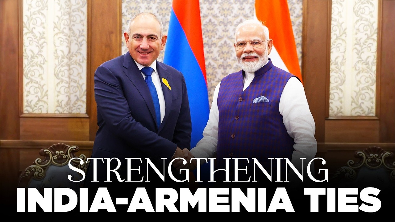 PM Modi holds a meeting with Armenian PM Nikol Pashinyan