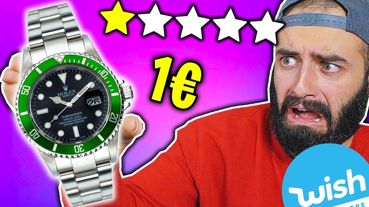UNBOXING ROLEX da 1€ di WISH *esplode?* - OFFERTE WISH