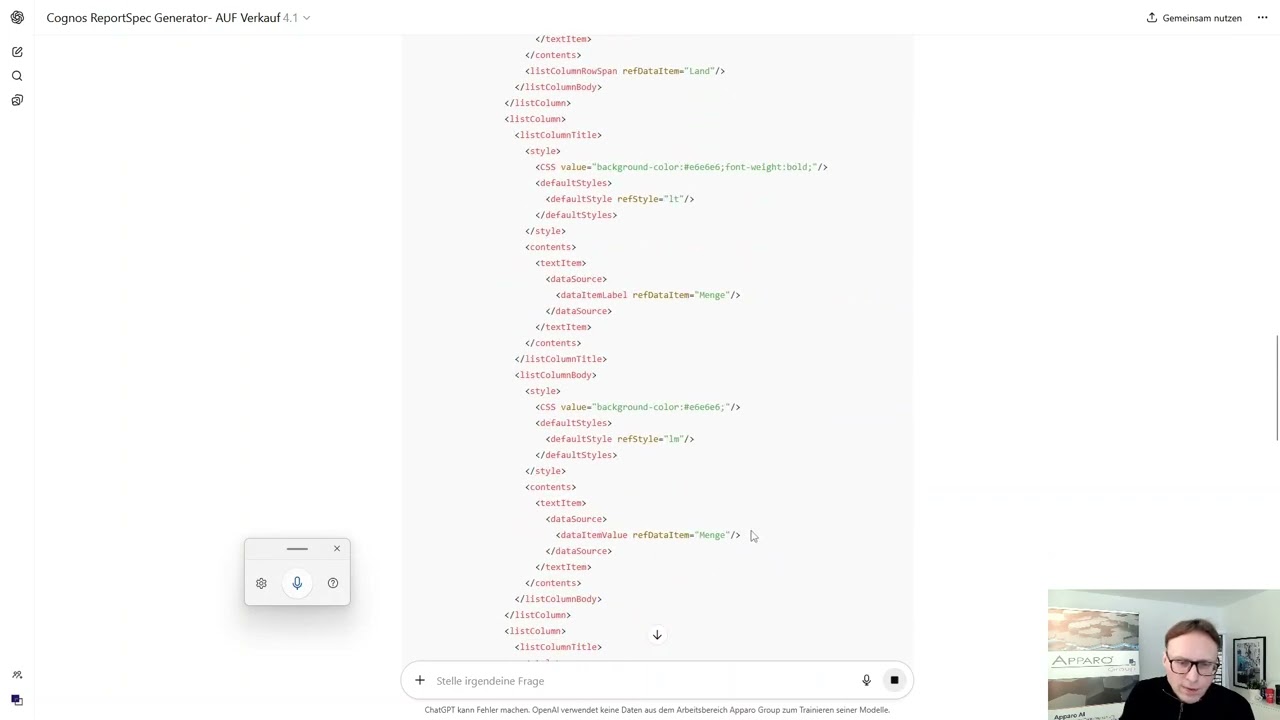 IBM Cognos Reports per KI: In Sekunden zum fertigen Bericht mit GPT!