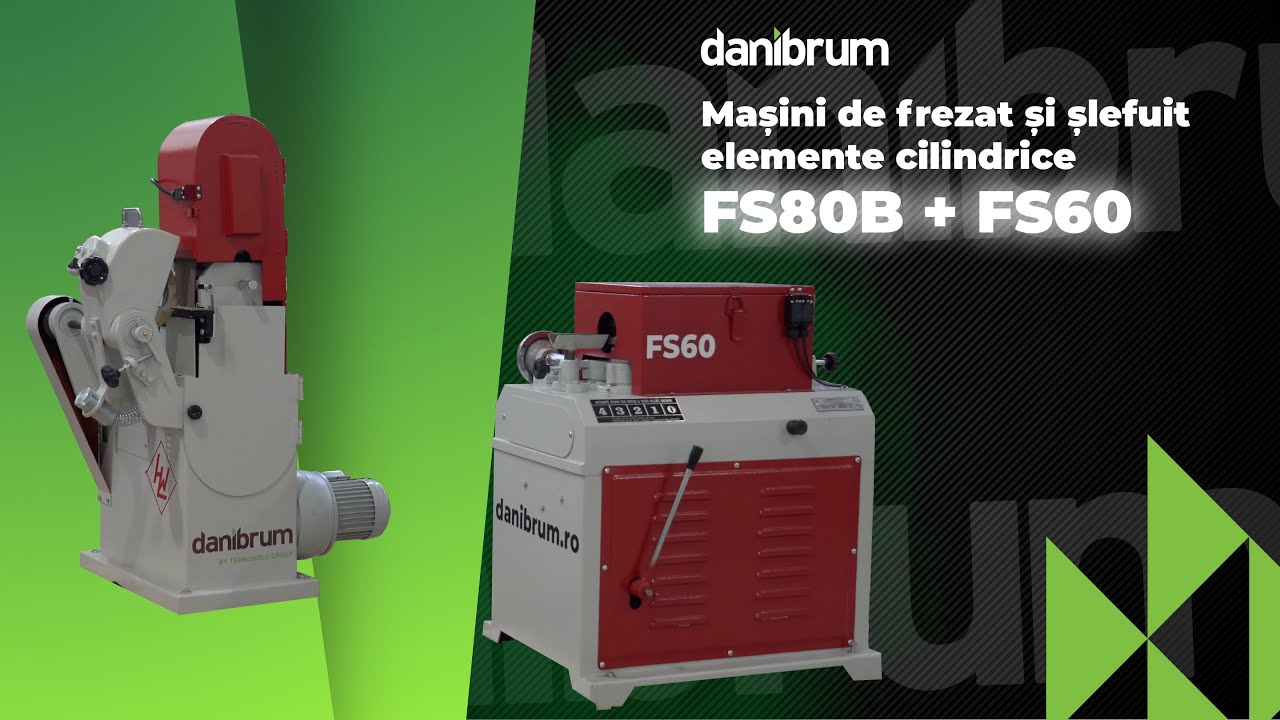 Mașină de frezat cilindrice FS60 + mașină de șlefuit elemente cilindrice FS80B - Winter Holztechnik