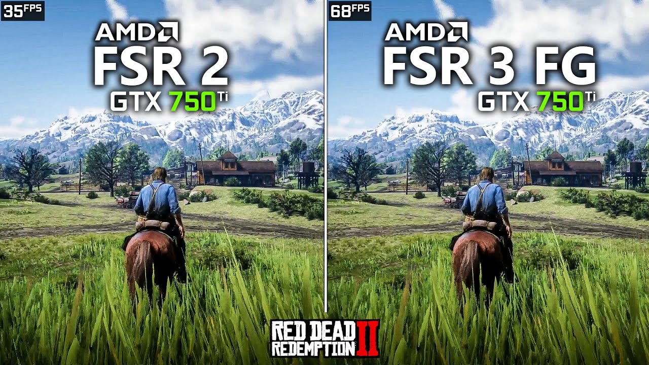 GTX 750 Ti | Red Dead Redemption 2 - AMD FSR 3 Frame Generation