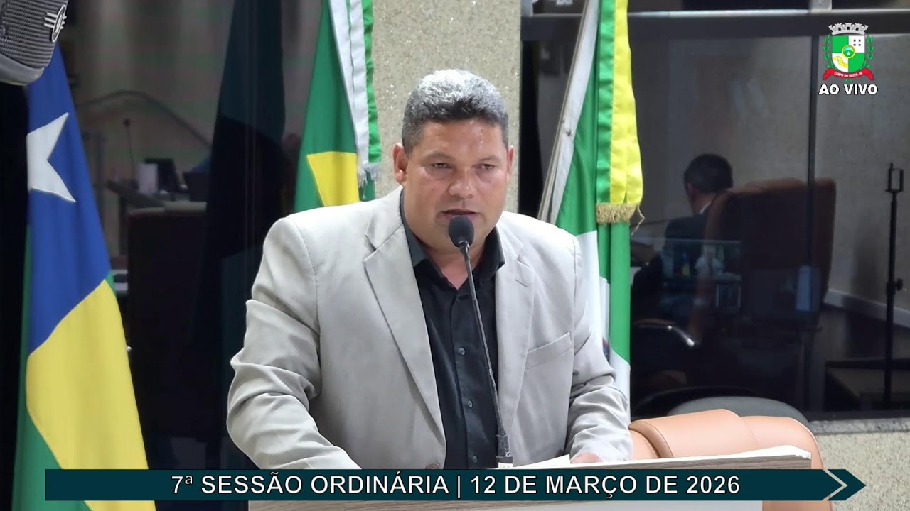 7ª Sessão Ordinária da Câmara Municipal de Campo do Brito em 12/03/2026