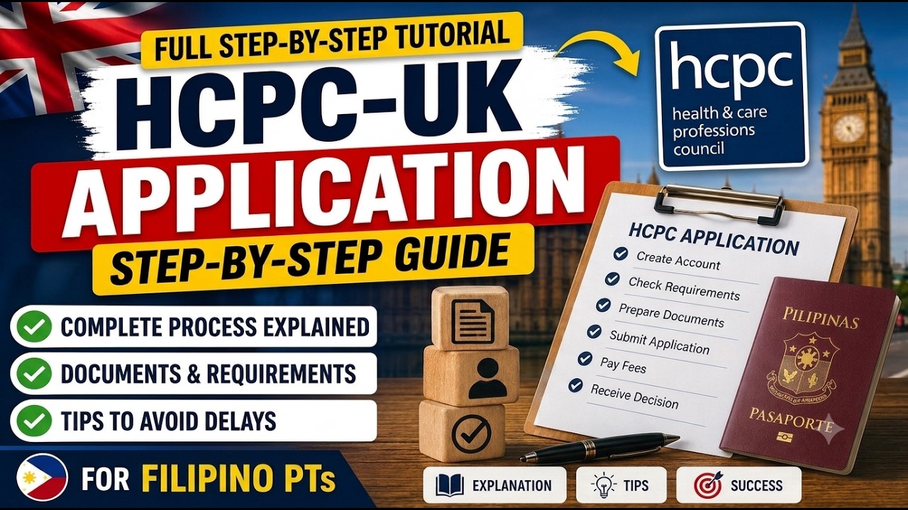 HCPC Application for Filipino PTs | Step-by-Step Guide (Part 1 of UK&ndash;NZ&ndash;AU Pathway)