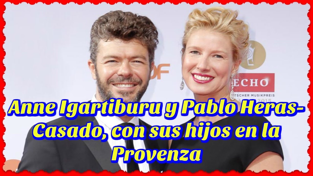 Anne Igartiburu y Pablo Heras-Casado, con sus hijos en la Provenza
