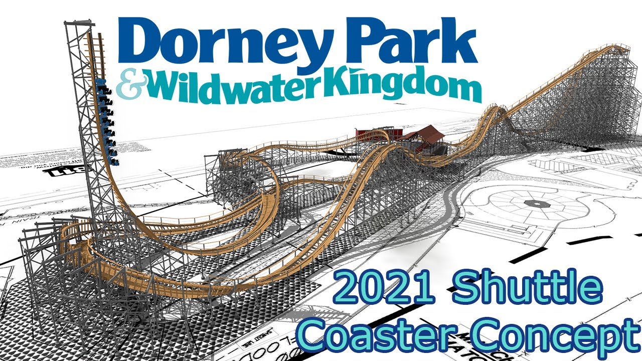 Dorney Park 2021 Shuttle Coaster Concept (NoLimits 2 Gravity Group Wooden Coaster)