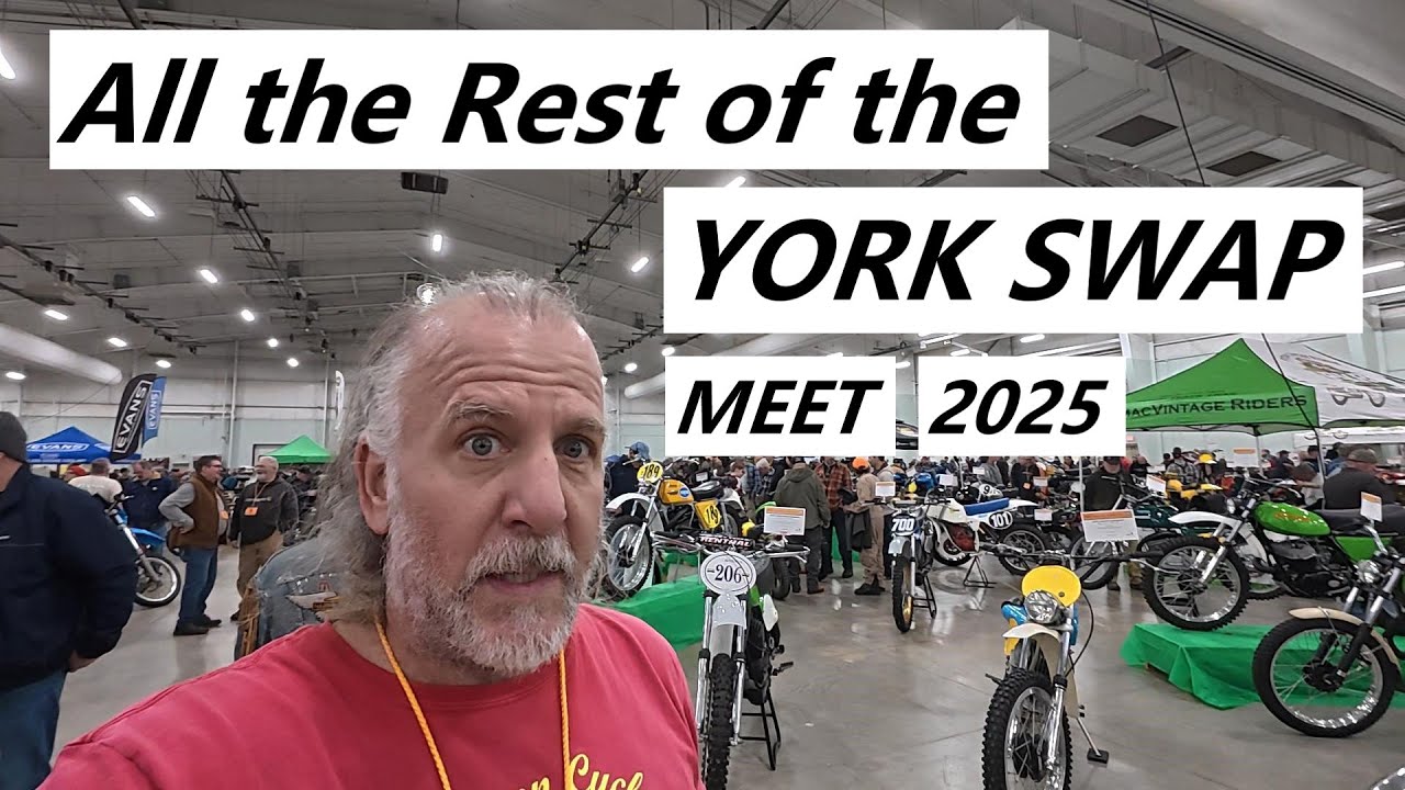 York Vintage Motorcycle Swap Meet and Show bikes