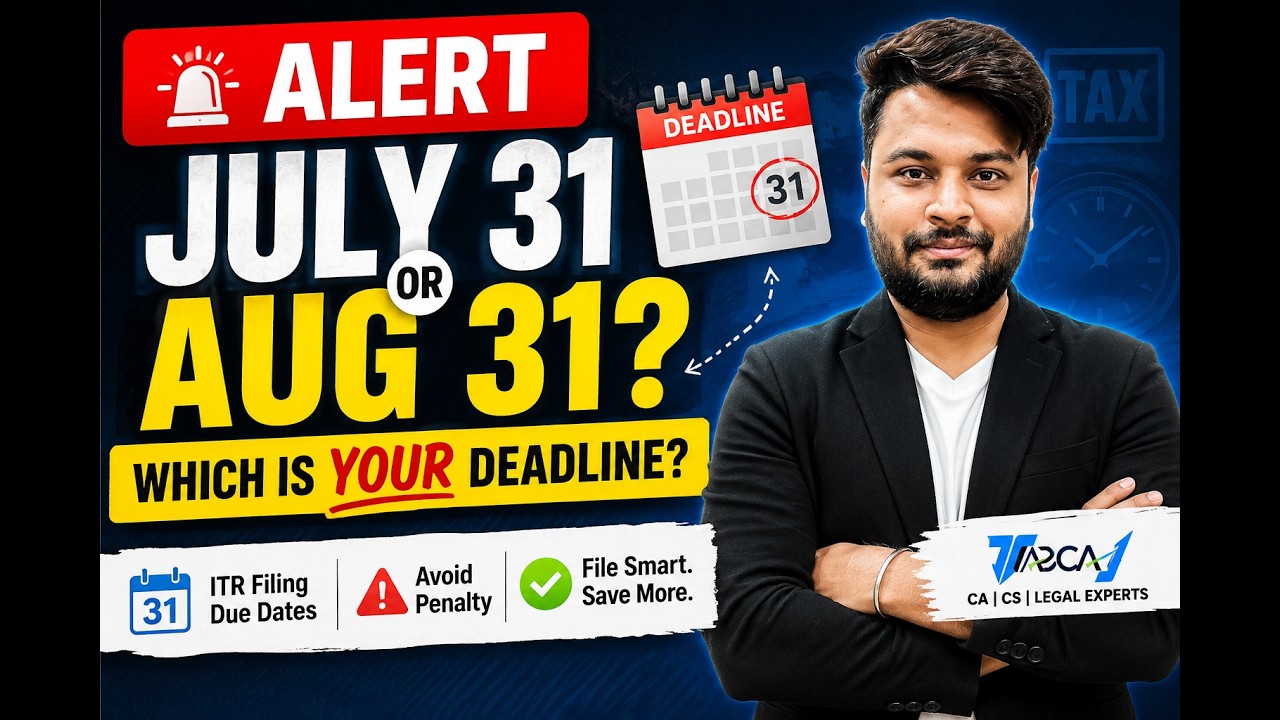 ITR Filing Last Date 2026 &mdash; July 31 vs Aug 31, Who Files When? New Income Tax Filing Due Dates