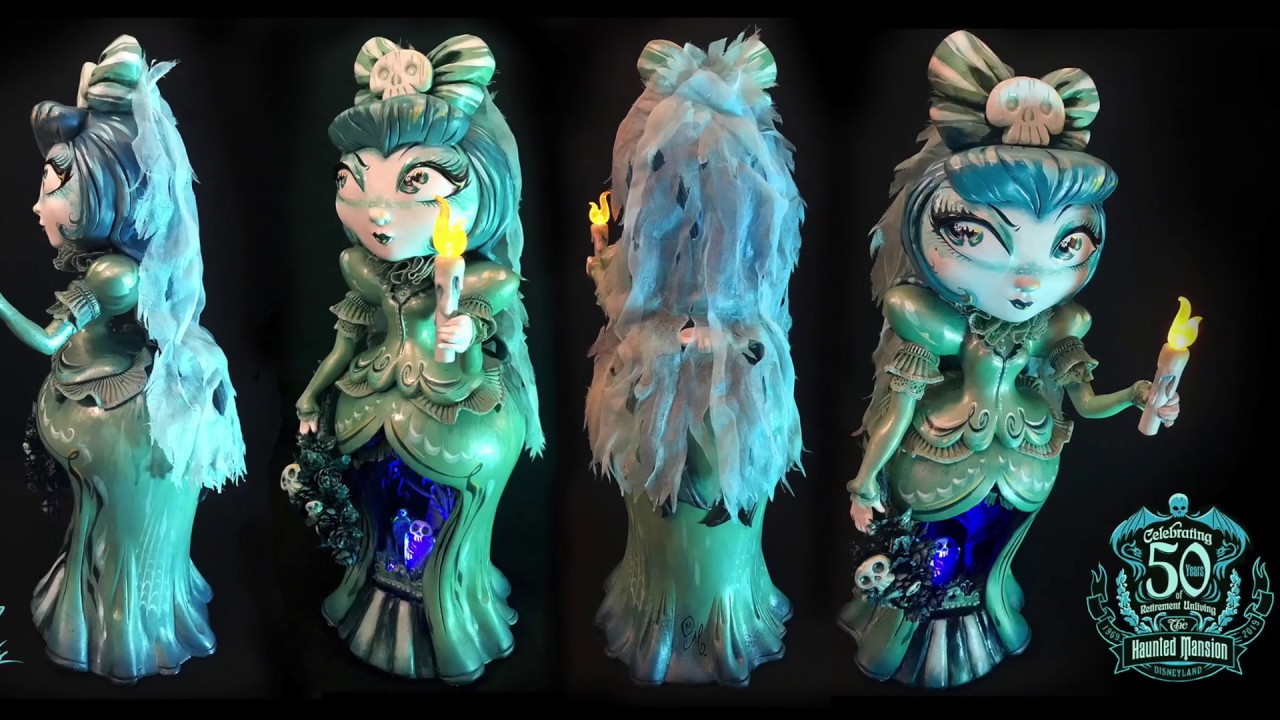 Haunted Mansion 50th Anniversary 'Here Comes The BRIDE' One of a Kind OG sculpt by artist Miss Mindy