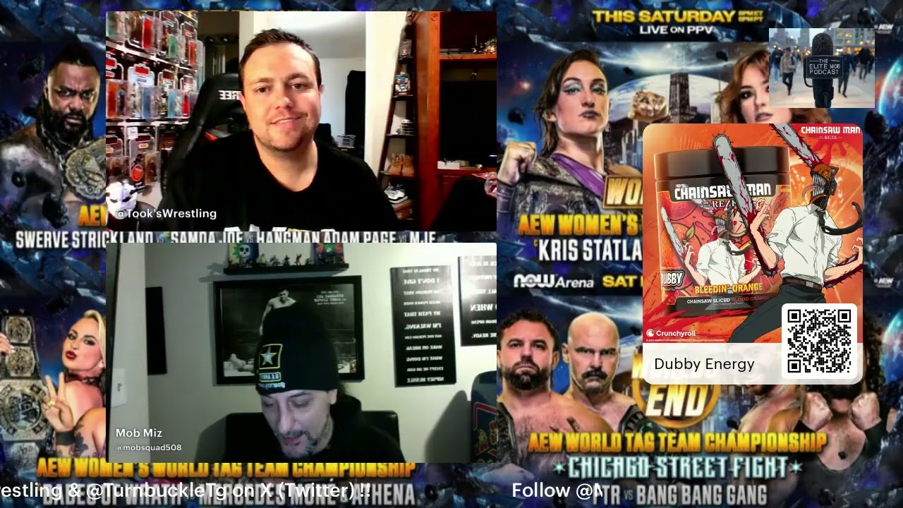 AEW Worlds End Predictions with The Elite Mob Podcast..Will Andrade return to face Kenny Omega? #aew