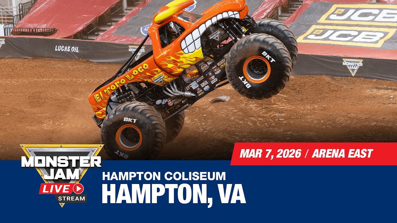 Monster Jam: Hampton, VA - 2 (Full Event) | March 7, 2026 | Arena East