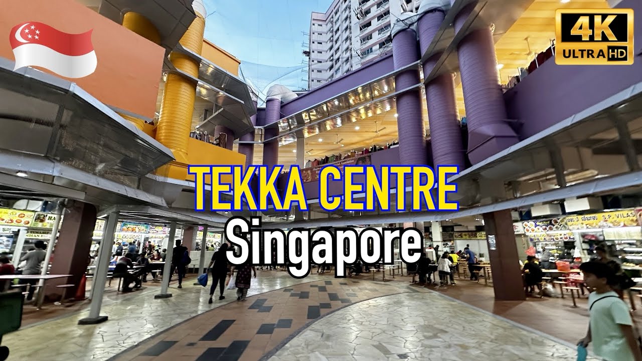 [4K] 🇸🇬 Tekka Centre in Singapore - Little India's Colourful Hawker Market @ShineWalkingTour