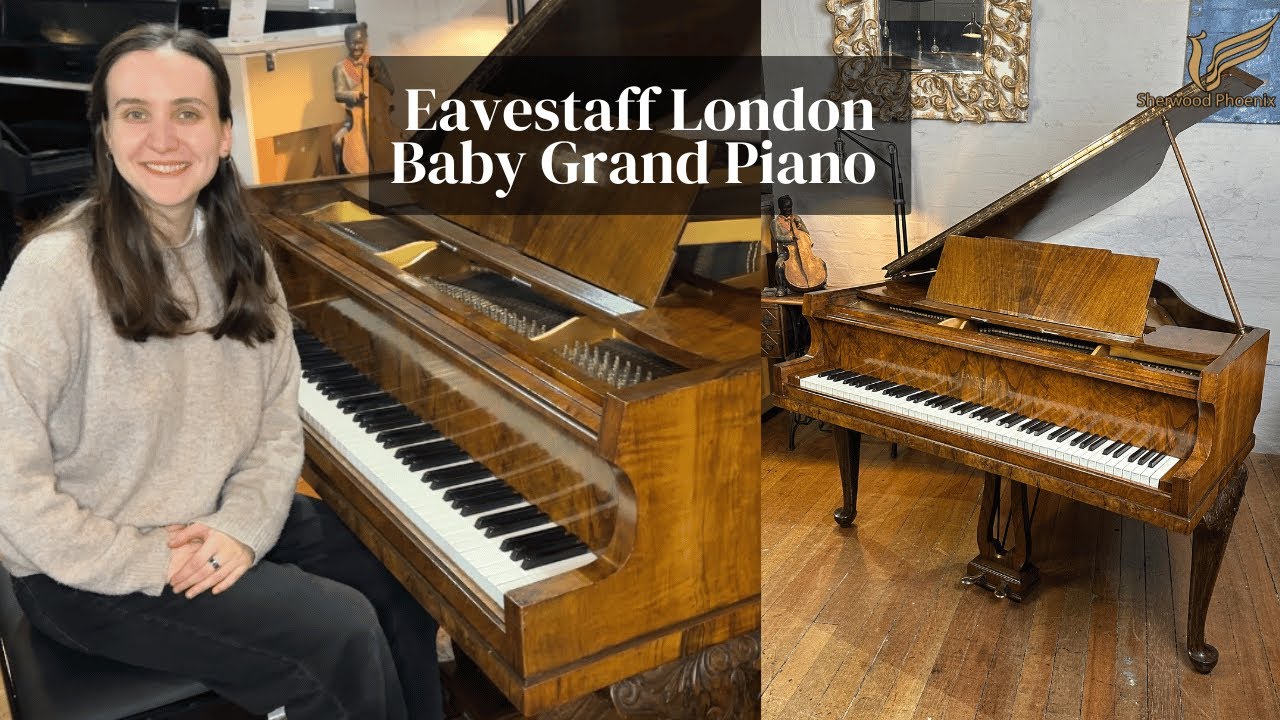 Рояль Eavestaff London Baby Grand Piano из орехового дерева | Обзор и демонстрация | Sherwood Pho...