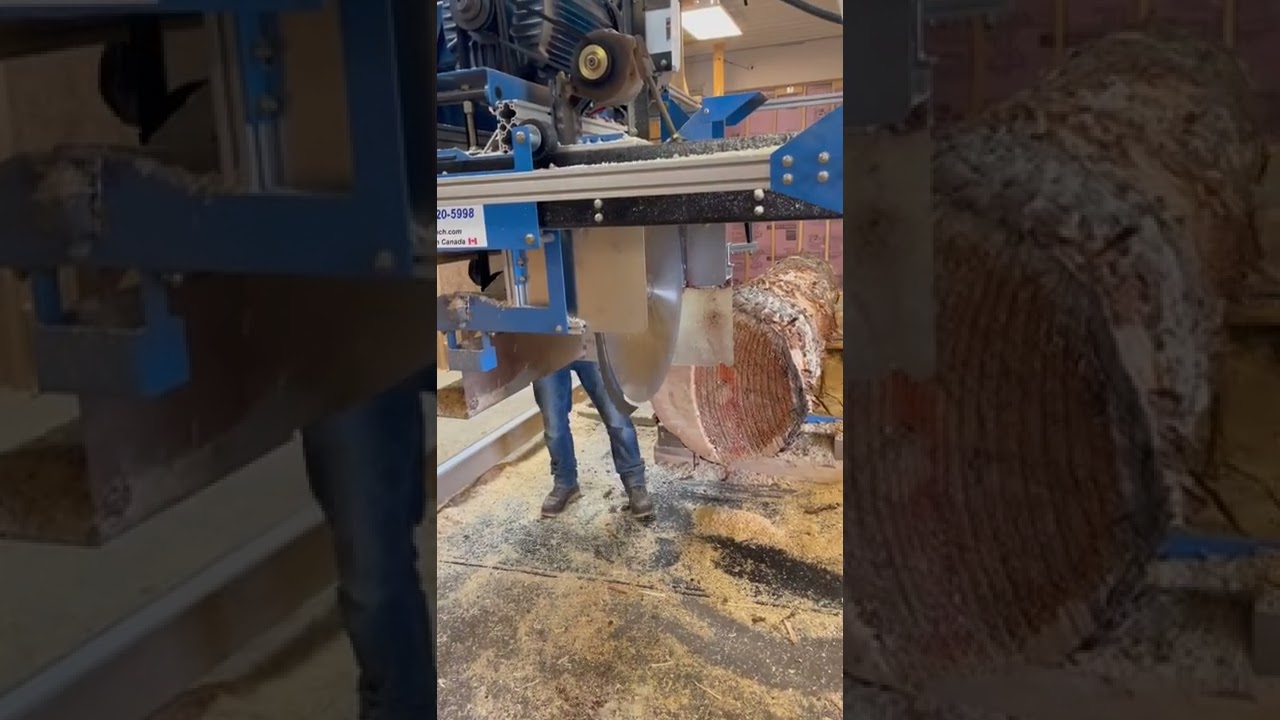SB 1020 Swing Blade Saw Mill in action!