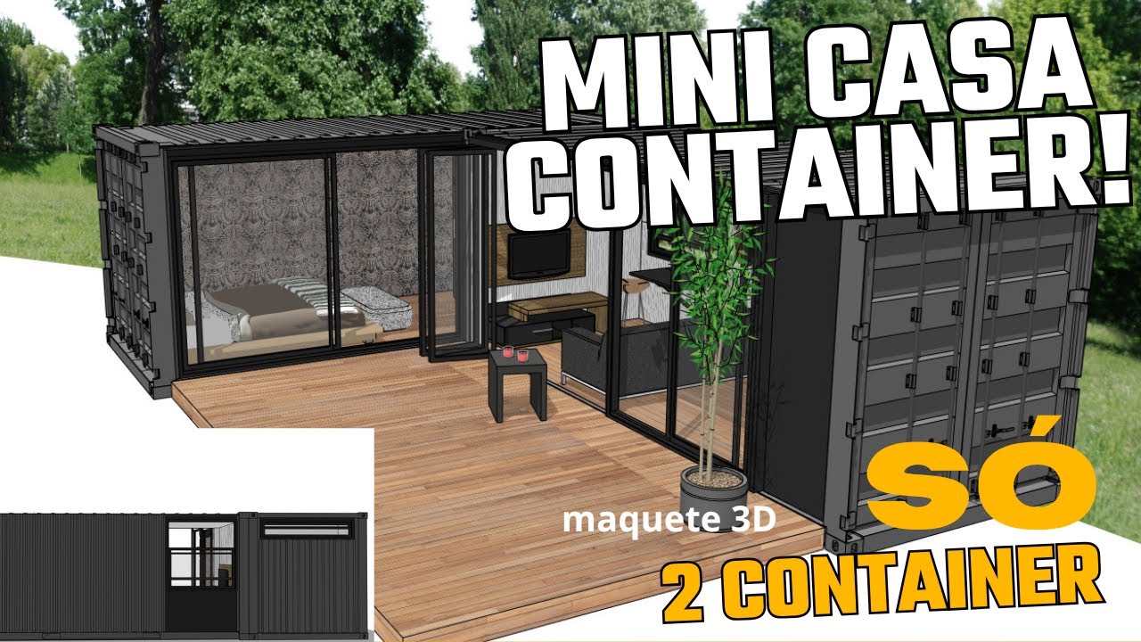 Mini casa Container  –  Para até duas pessoas!