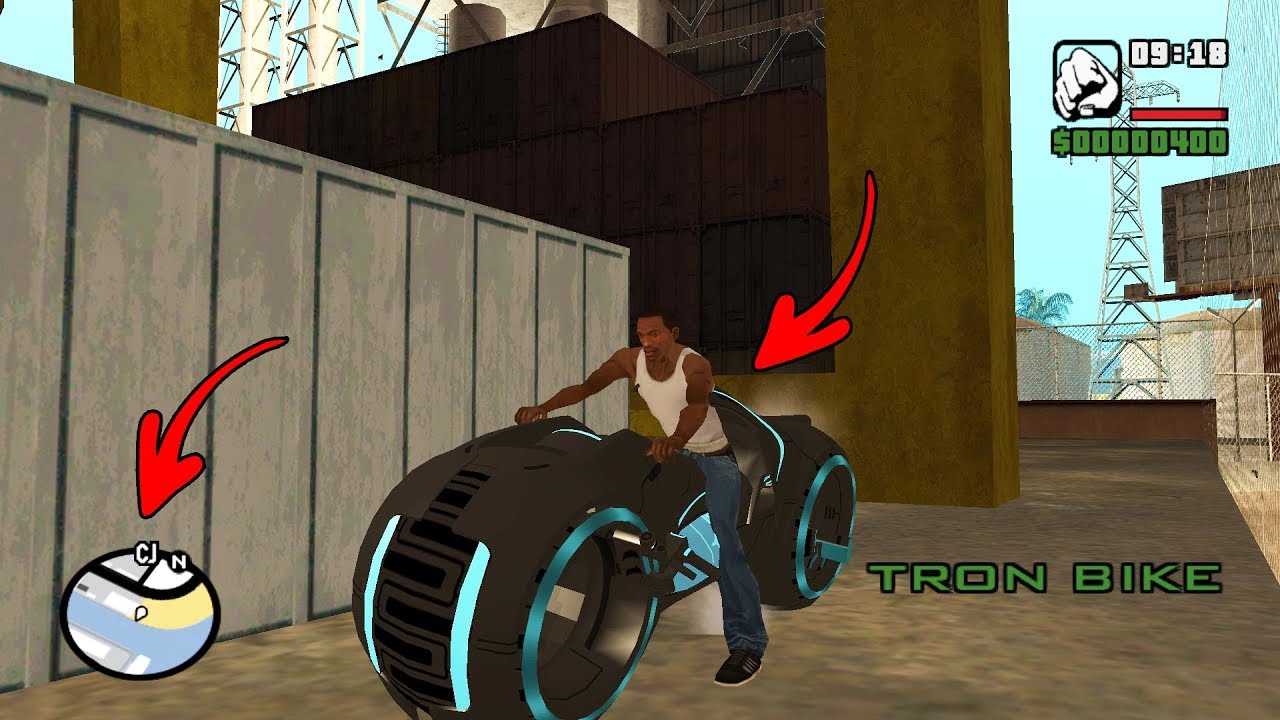 Secret Tron Bike Location in GTA San Andreas (Hidden Place)