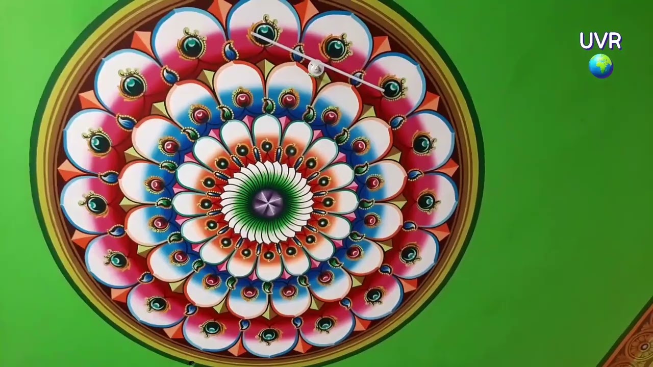 Traditional Temple Ceiling Painting collections | Ceiling Art Work | #UVRULAGAM