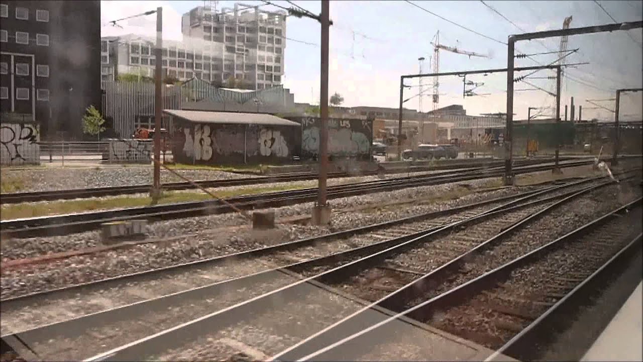 Riding DSB's InterCity IC3 diesel multiple unit train from København H to Københavns Lufthavn