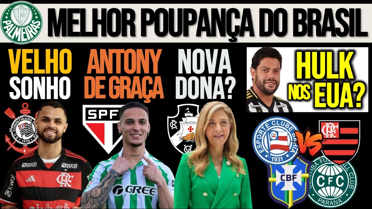 MICHAEL NO TIM&Atilde;O? SP QUIS ANTONY| LEILA COMPRAR&Aacute; VASCO? POUPAN&Ccedil;A DO VERD&Atilde;O| HULK NA MLS? BAH x FLA+