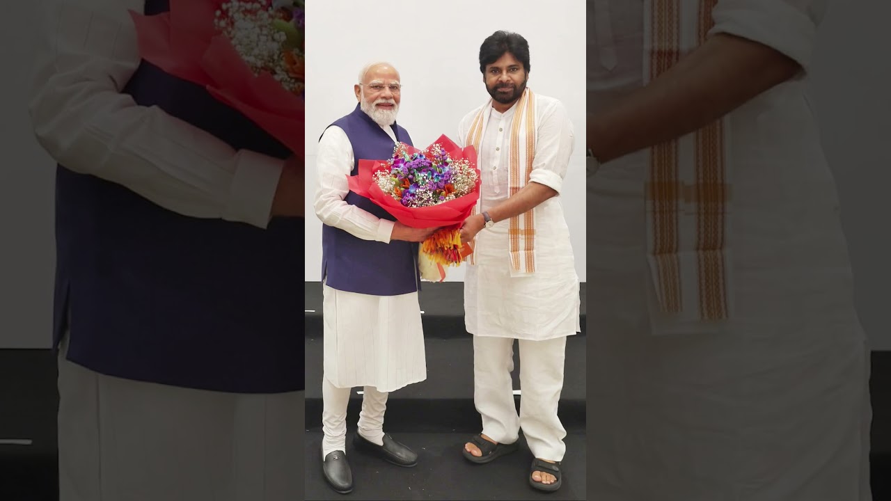 Pawan Kalyan Meets PM Modi #pawankalyan #pmmodi #shorts #narendramodi