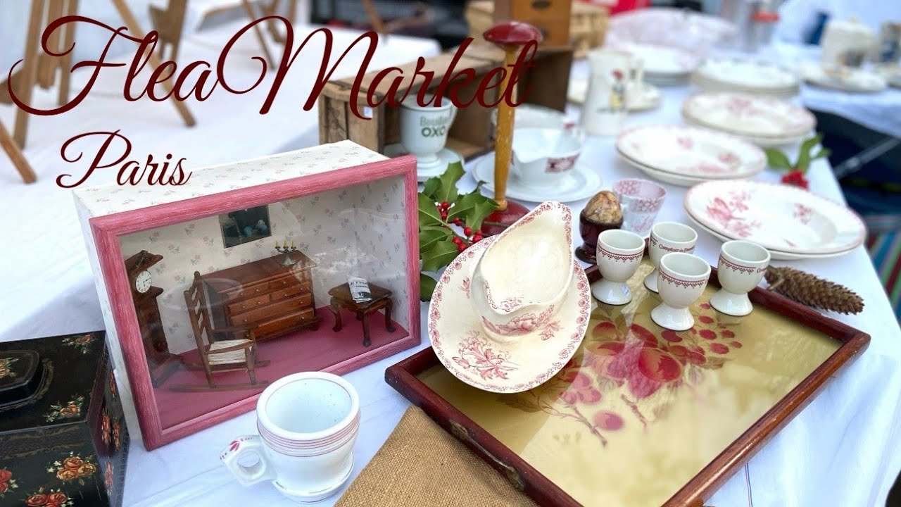 【蚤の市】ついに沼にハマりそうなアイテムを購入🌟Flea Market in Paris家具♪馬の置物♪小物入れ♪鏡♪ガラス製品♪椅子♪鍋敷き♪ティン缶♪楽しい商品が溢れている💛Alegria