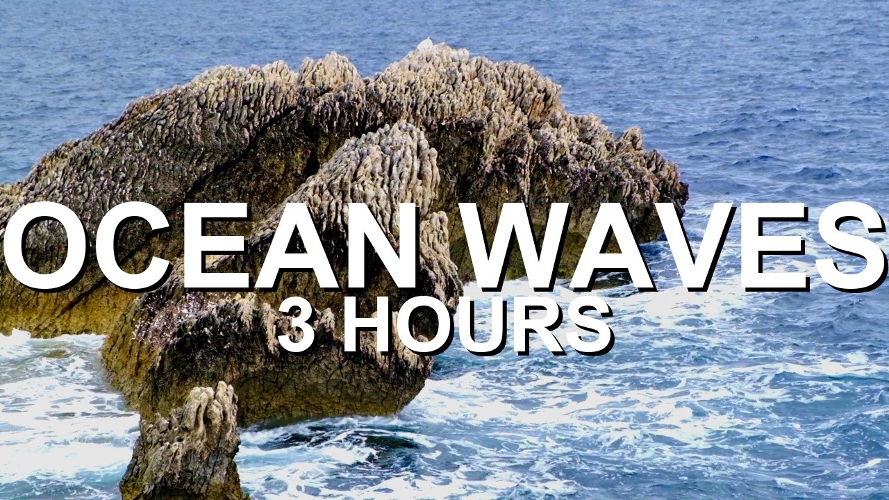 Ocean Waves Ambience 🌊 | Background Noise for Relaxing & Focus | 3 Hours