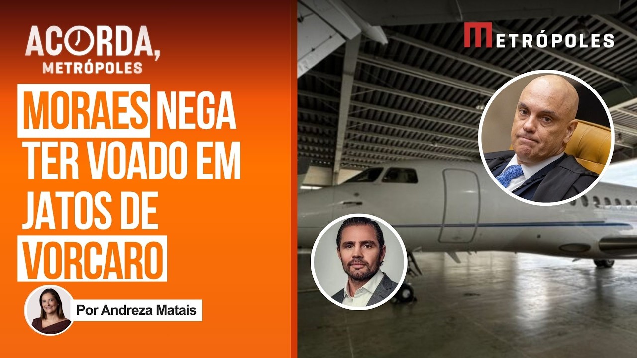 Alexandre de Moraes voou 8 vezes em jatos de empresas de Vorcaro