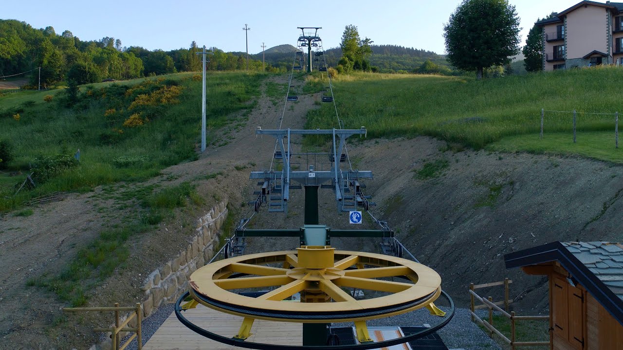 Le piste da sci di Sant’anna Pelago dal Drone in 4K, pazzie col vento forte!!!
