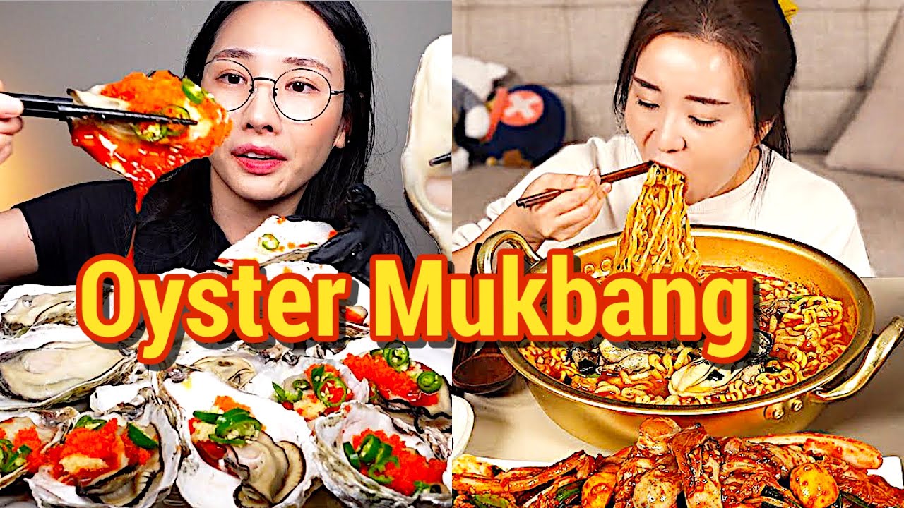 ASMR MUKBANGERS EATING RAW FRESH SEAFOOD 🦪 OYSTER MUKBANG | 🦪OYSTER MUKBANG